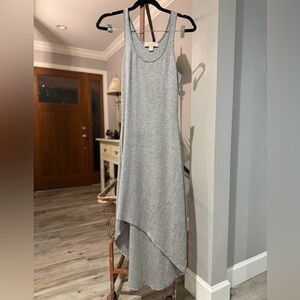 Michael Kors Gray Jersey Asymmetrical Tank Dress | Size S